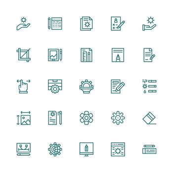 25 Medium Stroke Outline Vectors for Modify Theme Clean Icon Set Icon Pack for UI Projects
