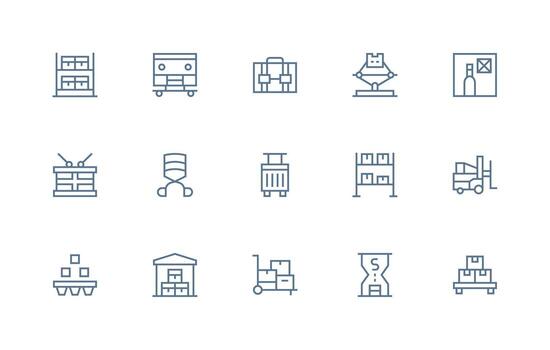 regular línea íconos desde paleta conjunto con 15 vectores flexible icono sistema para web interfaces