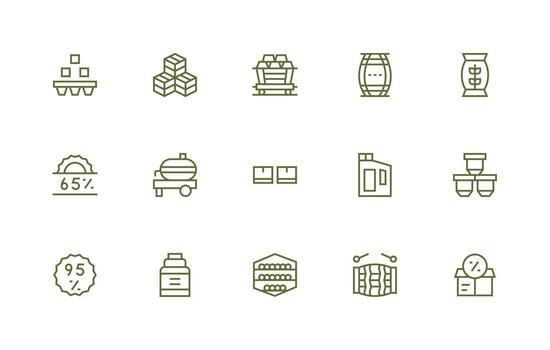 abultar conjunto con 15 regular línea íconos simplificado icono paquete para visual herramientas vector