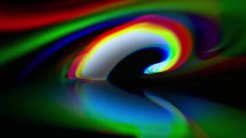 Colorful abstract patterns swirl on a dark canvas in an artistic display video