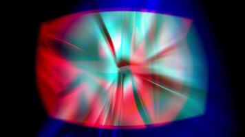 färgrik abstraktion pulserande på en svart bakgrund i dynamisk rörelse video