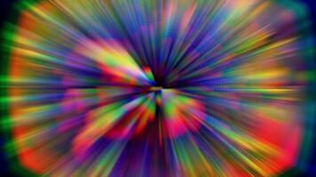 Colorful abstract patterns create dynamic visual effects on dark background video