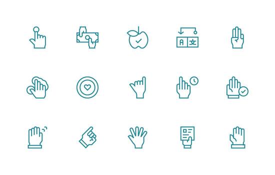15 Regular Line Vectors for Select Theme Icon Pack for Various Themes