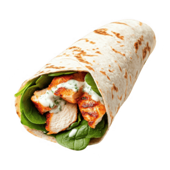 uma frango embrulho com espinafre e molho png