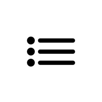 Menu Icon with Three Horizontal Lines vector