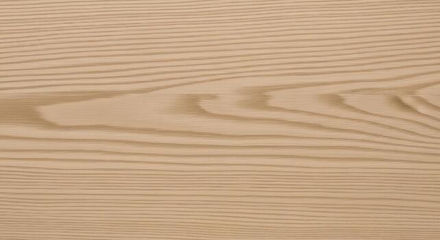 Top-down view of a natural light wood surface with a distinctive linear grain pattern. A clean, detailed wooden texture for backgrounds and design photo