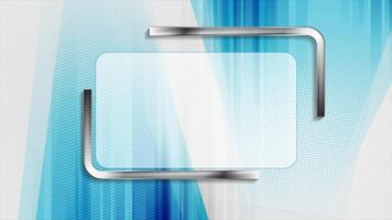 abstrakt geometrisk hi-tech rörelse bakgrund med metallisk ramverk video