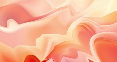 Abstract animated background with moving fluid in gradient shades from yellow to red. Ideal for designing websites, presentations and commercials.1 video