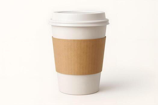 Coffee cup isolated on white background photo