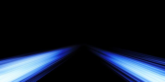 Speed rays, light neon flow, zoom in motion effect, blue glow speed lines, colorful light trails, vector