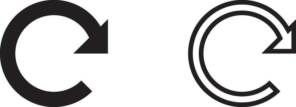 Refresh, Reload Icon. Circular Arrow vector