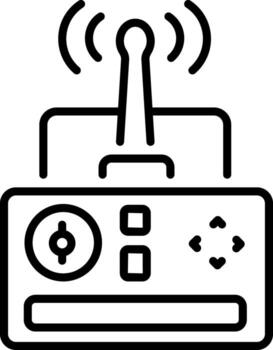 A line style icon showing a remote control vector