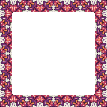 estético colorida Rosa roxa quadro, Armação ilustração png