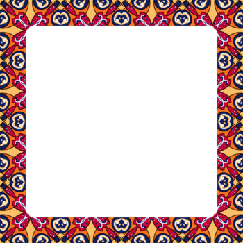 estético colorida Rosa laranja quadro, Armação ilustração png