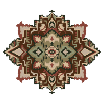 Carpet elements, fabric patterns, ethnic and abstract decorative elements transparent background png