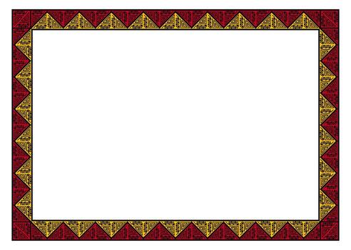 Black history month frame,Borders And Frames Black history month , Frame for Juneteenth with space for text . vector