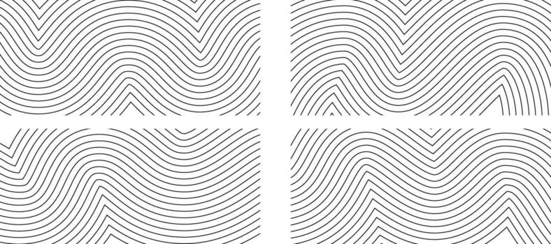 Line bg pattern, abstract texture. Wavy map contour design, topography graphic wave. Black curve mountain geometric art white bg. Terrain shape outline, modern topographic land ripple vector