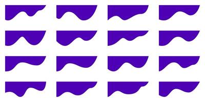 certificado marco forma, ondulado lujo encabezamiento borde. curvo cubrir diseño, esquina bandera divisor . pie de página decoración bg, sitio web separador. fondo página cinta volantes modelo. gota formar sección vector