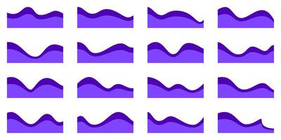 ola forma encabezamiento certificado. lujo curvo frontera diseño, cubrir cubrir. resumen divisor para bandera pie de página, lado bar decoración. sitio web separador para volantes, cinta modelo fondo página marco vector