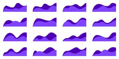 certificado ondulado forma marco, lujo encabezamiento borde. curvo cubrir diseño, esquina divisor para bandera. pie de página decoración bg, sitio web separador. fondo página cinta volantes modelo. gota formar sección vector