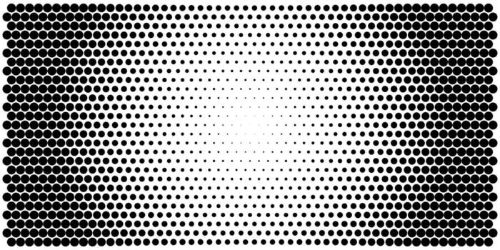 Pixel dissolve dots background. Connected circle neuron blob mosaic. Abstract noise . Geometric shape form cyber fade. Spray texture digital graphic grid. Transform disperse halftone pattern vector