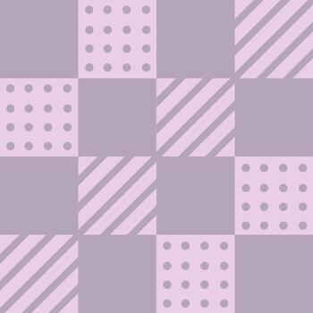 Patchwork background with different patterns. Seamless pattern of scraps of fabric. vector