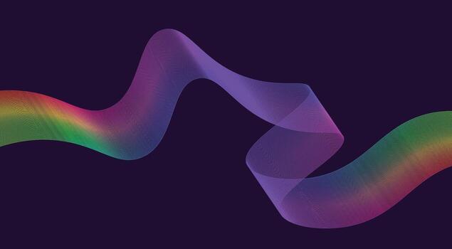 ondulado mezcla líneas resumen antecedentes púrpura vistoso degradado curvo diseño vector