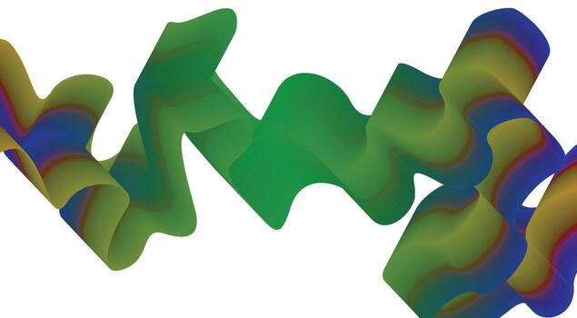 ondulado mezcla líneas resumen verde vistoso degradado curvo antecedentes diseño ilustración vector