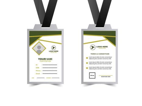 Stylish name badge design for events vector