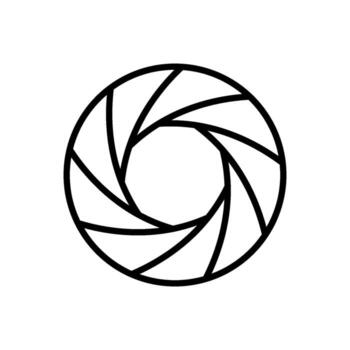 obturador cámara icono diseño plantillas sencillo y moderno vector