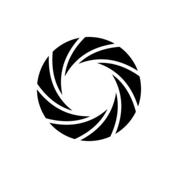 Shutter Camera icon design templates simple and modern concept isolated on white vector