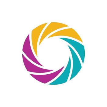 Aperture icon design templates simple and modern concept vector