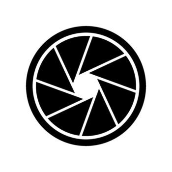 Shutter Camera icon design templates simple and modern concept isolated vector