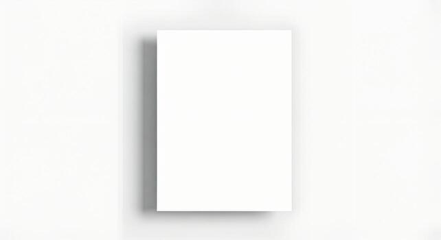 Blank White Paper Mockup A Clean Minimalist Design Template photo