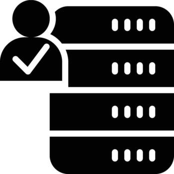 Authentication, Authorization, Validation Glyph Solid Icon vector