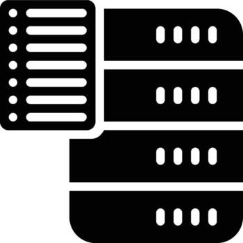 Index, Indexing, Data Glyph Solid Icon vector