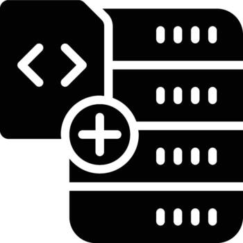 UDF, User Defined Function, Extend Glyph Solid Icon vector