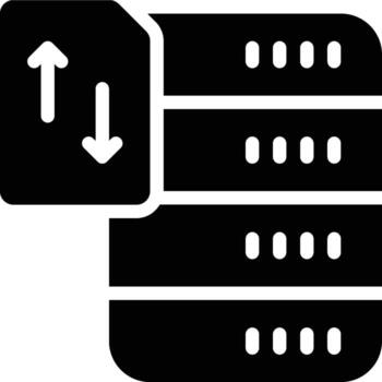 orden por, ordenar por, clasificación glifo sólido icono vector