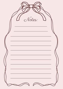 notas papel sábana en arco línea Arte caprichoso mano dibujado garabatear elegante marco vector