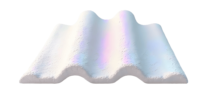 Wavy white texture, clean and simple, creating an intriguing abstract form png
