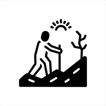 Solid icon exploration vector