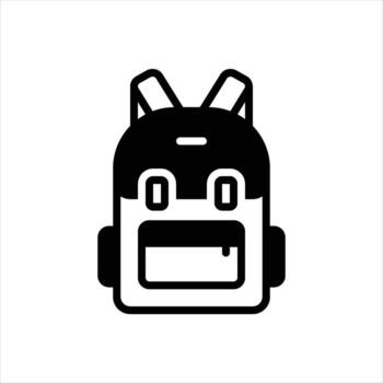 Solid icon freeride-pack vector