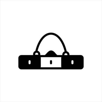 Solid icon case-target vector