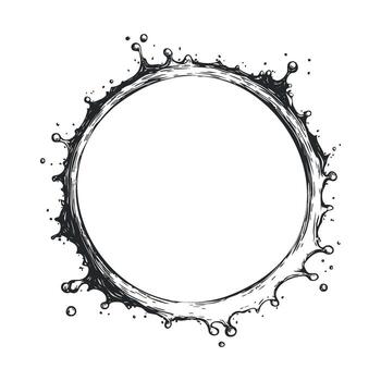 Circular splash design for creative concepts and branding use vector