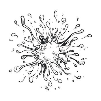 Dynamic burst design for creative projects and branding use vector