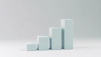 bar grafico mostrando un' costante aumentare nel i saldi e attività commerciale prestazione Perfetto per mostrando attività commerciale crescita e finanziario rapporti video