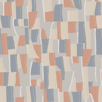 geometric square and line art seamless pattern vector