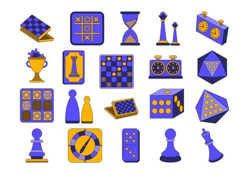 Board Game Stuff Element Set vector