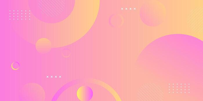 gradient abstract background with pink and purple tones, decorated with fluid shapes and geometric circles. Perfect for modern presentations, posters, invitations, and digital templates. vector