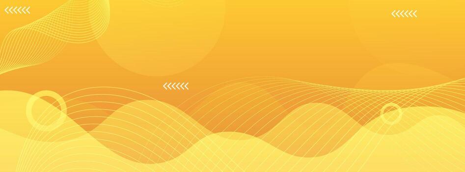 Golden yellow abstract wave background with elegant flowing lines, creating a warm and professional look. Perfect for business templates, banners, and elegant designs. vector